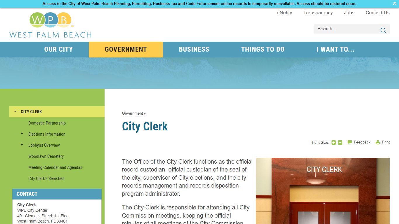 City Clerk | West Palm Beach, FL